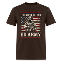 Defend American Soldiers | Short Sleeve T-Shirt - brown