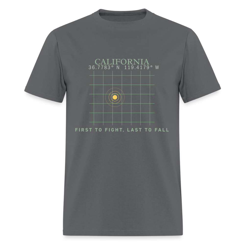 West Coast Freedom | Short Sleeve T-Shirt - charcoal