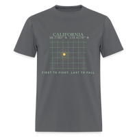 West Coast Freedom | Short Sleeve T-Shirt - charcoal