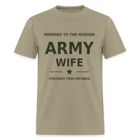Proud Army Wife | Short Sleeve T-Shirt - khaki