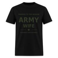 Proud Army Wife | Short Sleeve T-Shirt - black