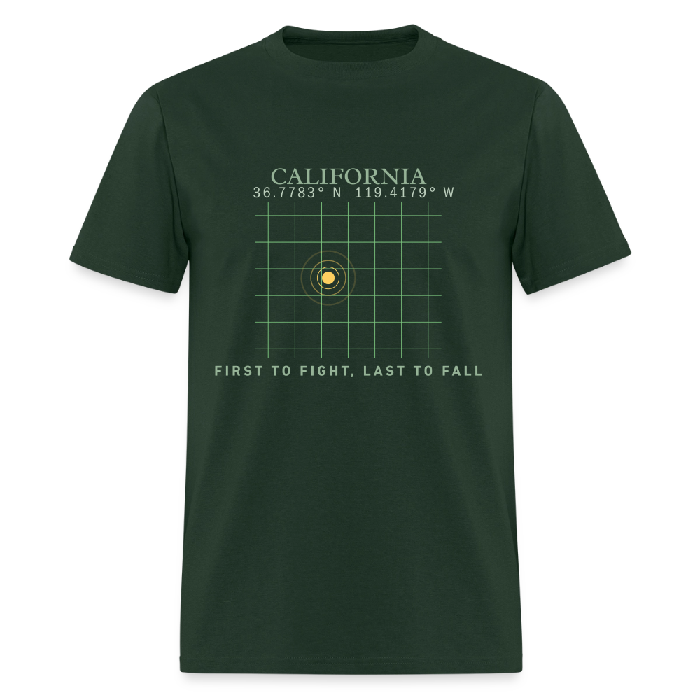 West Coast Freedom | Short Sleeve T-Shirt - forest green