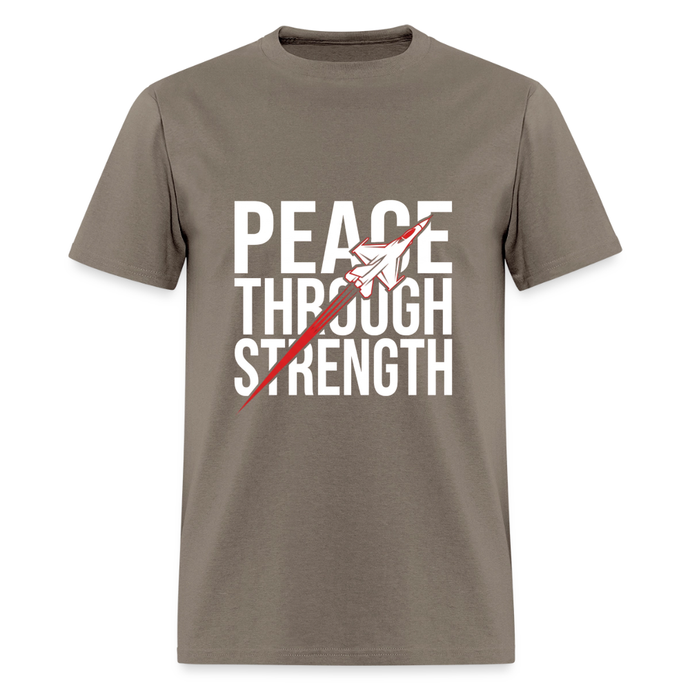 Peace Through Strength | Short Sleeve T-Shirt - safari