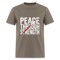 Peace Through Strength | Short Sleeve T-Shirt - safari