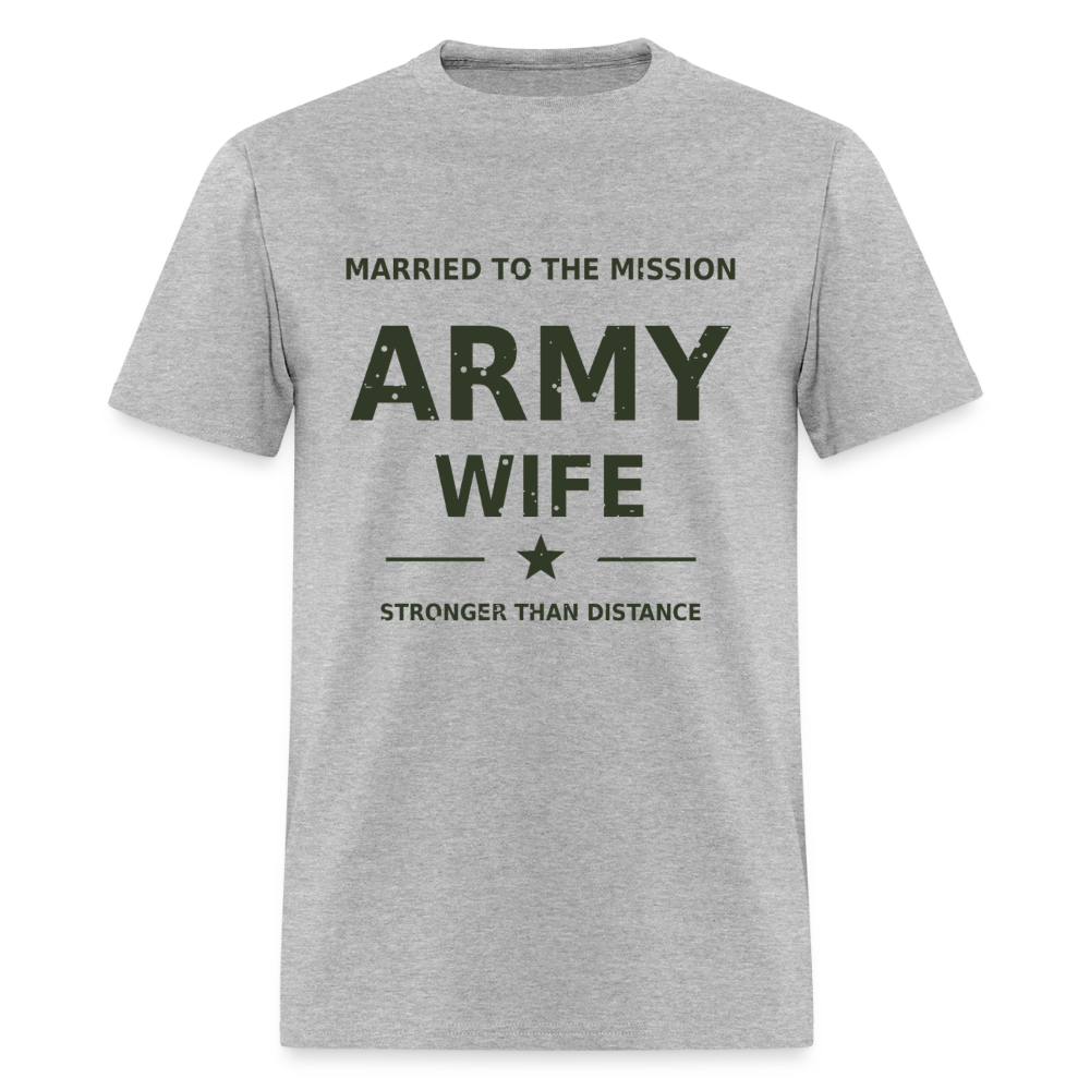 Proud Army Wife | Short Sleeve T-Shirt - heather gray