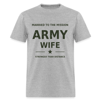 Proud Army Wife | Short Sleeve T-Shirt - heather gray