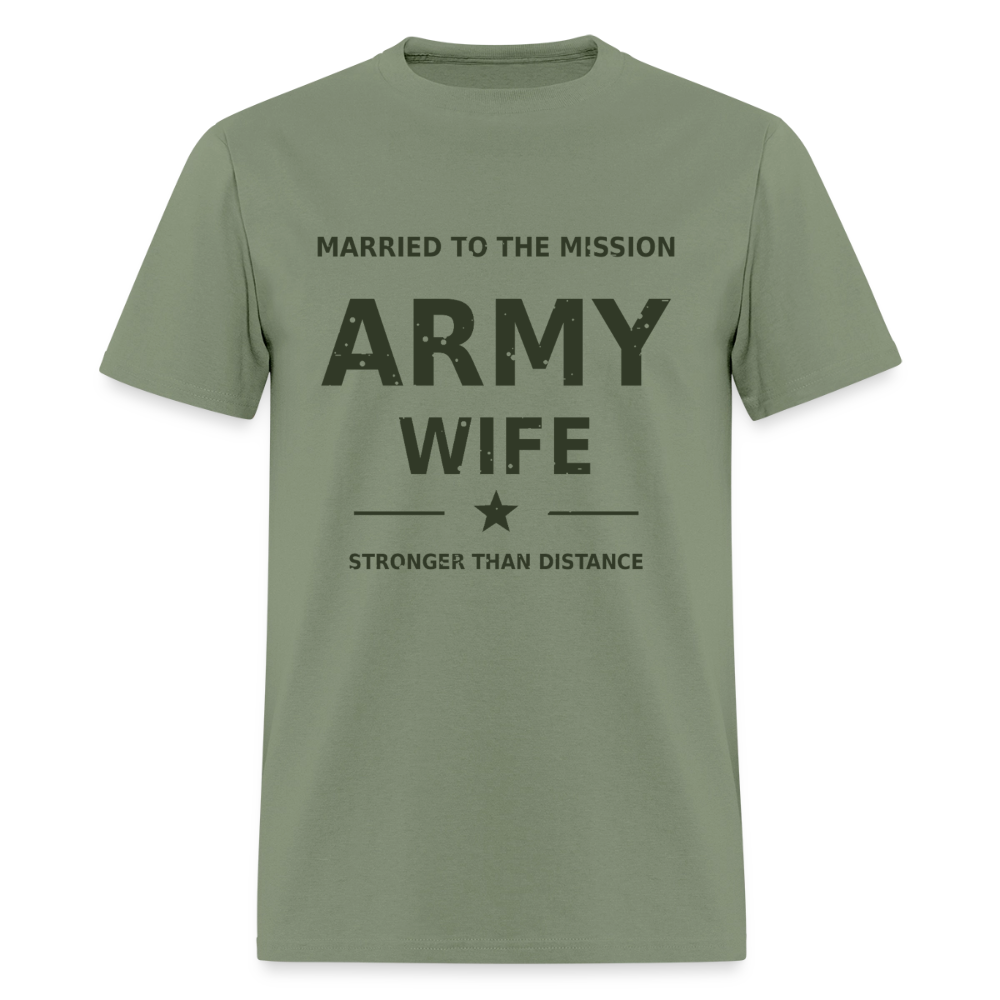Proud Army Wife | Short Sleeve T-Shirt - military green