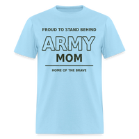 Proud Army Mom | Short Sleeve T-Shirt - powder blue