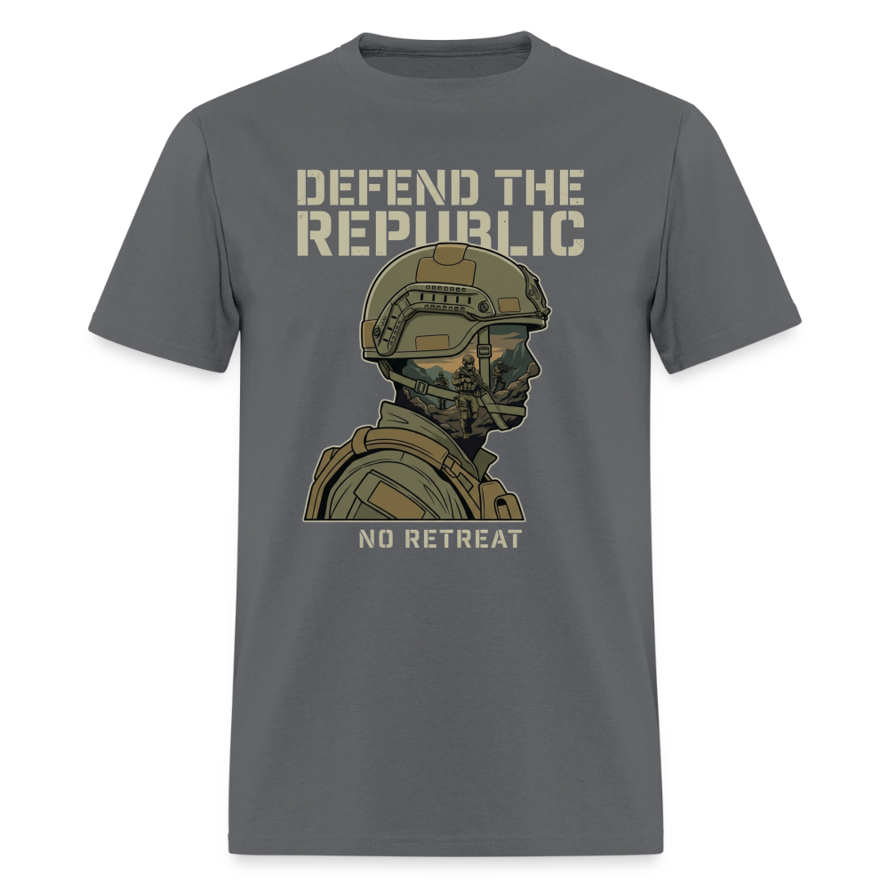 Defend The Republic | Short Sleeve T-Shirt - charcoal