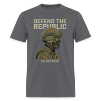 Defend The Republic | Short Sleeve T-Shirt - charcoal