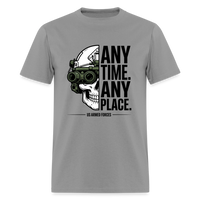 Any Time. Any Place. | Short Sleeve T-Shirt - rock