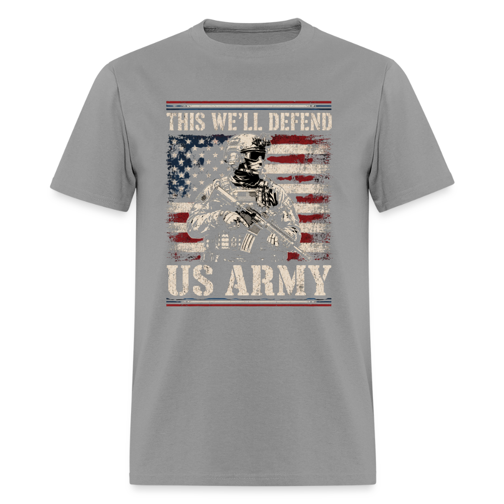 Defend American Soldiers | Short Sleeve T-Shirt - rock