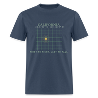 West Coast Freedom | Short Sleeve T-Shirt -  blue dusk