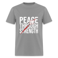 Peace Through Strength | Short Sleeve T-Shirt - rock