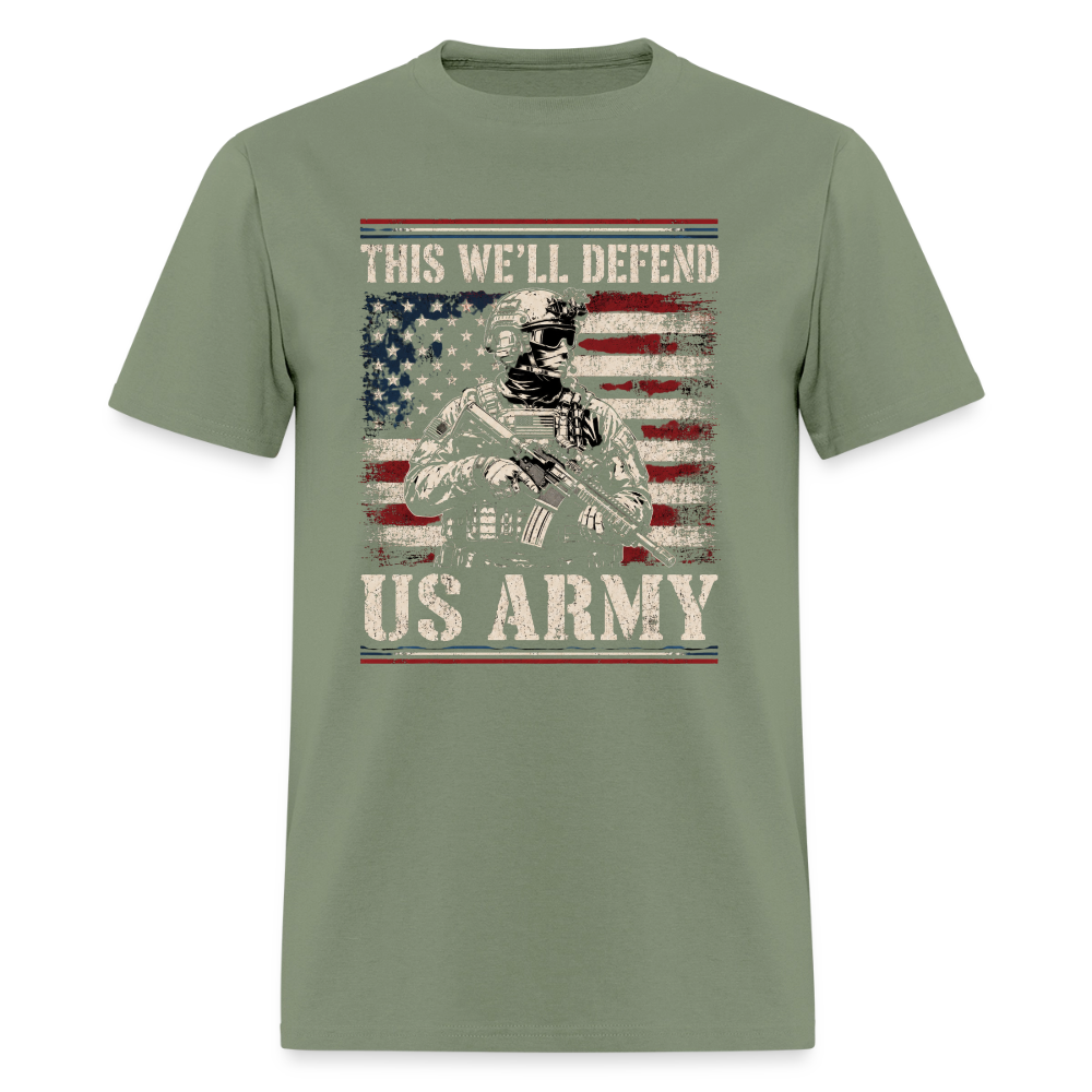 Defend American Soldiers | Short Sleeve T-Shirt - military green