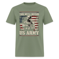 Defend American Soldiers | Short Sleeve T-Shirt - military green