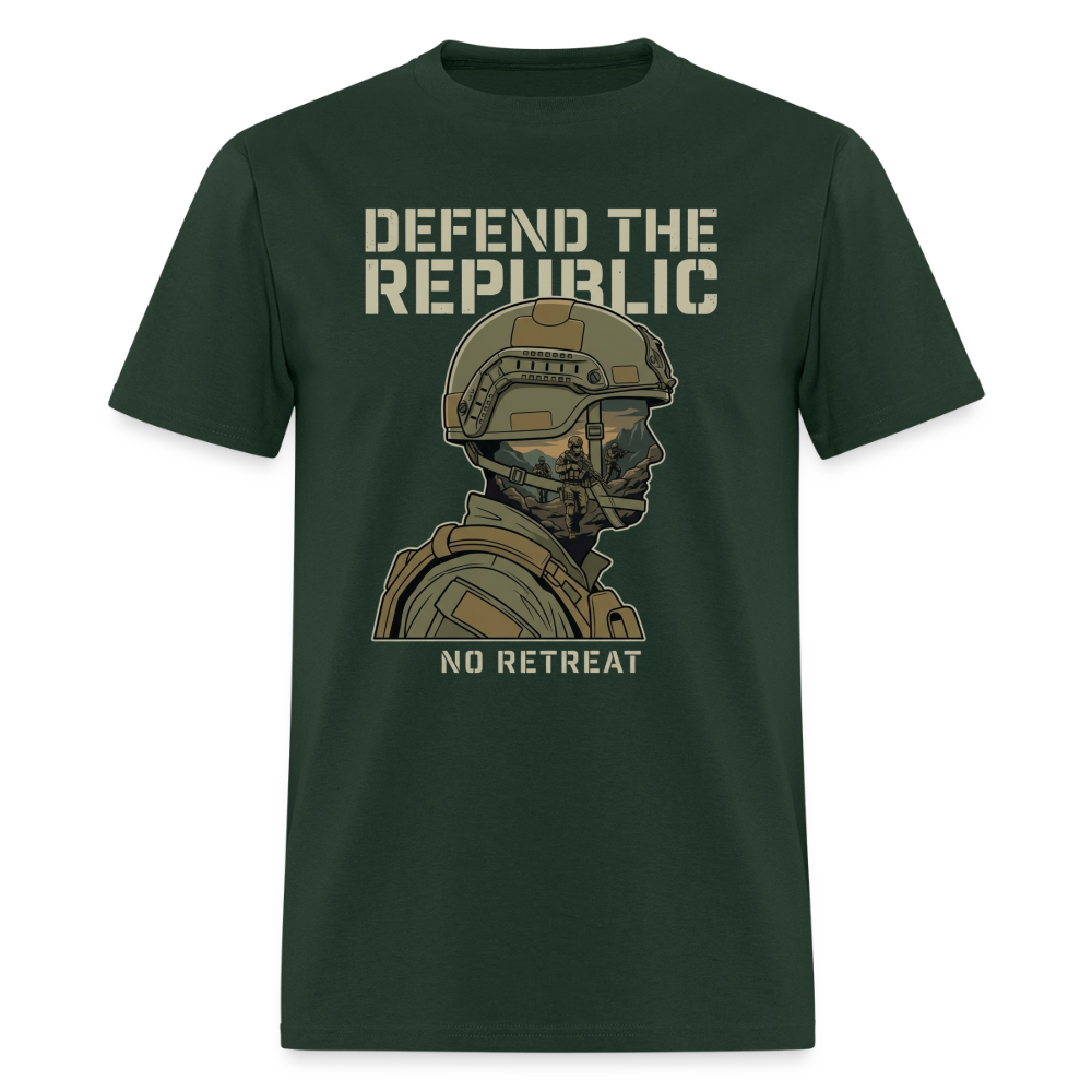 Defend The Republic | Short Sleeve T-Shirt - forest green