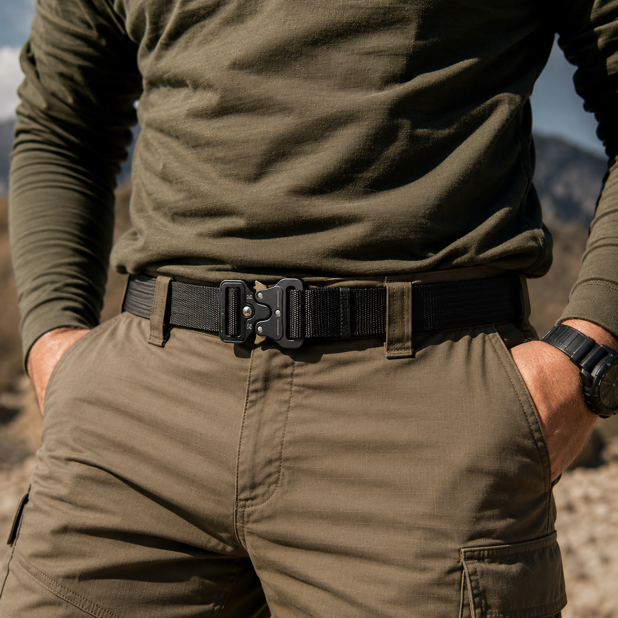 IronLock Tactical Belt — Quick Release Military-Style Belt